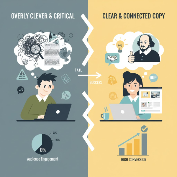 Learn 5 ways to write better copy by avoiding the “cleverness” trap. Write with clarity, confidence, and the kind of tone that builds trust and gets read.