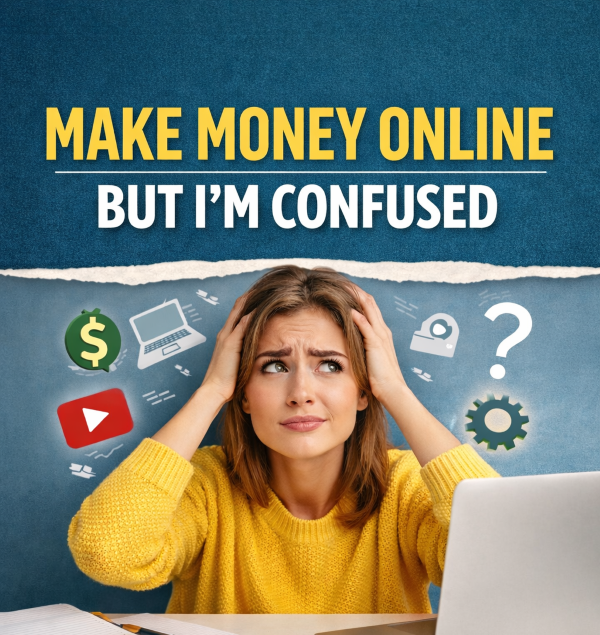 Feeling confused about how to make money online? This beginner guide shows the exact simple starting path without overwhelm.