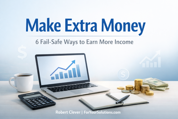 Discover 6 fail-safe ways to make extra money online or offline. Learn simple side income ideas, affiliate tips, services, and investing basics.