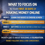 What to Focus On in Your First 30 Days of Making Money Online