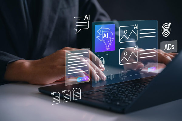 Beginner creating digital marketing content with free tools