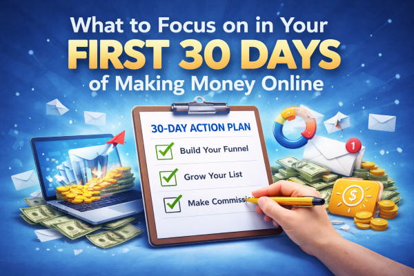 What to Focus on in Your First 30 Days of Making Money Online