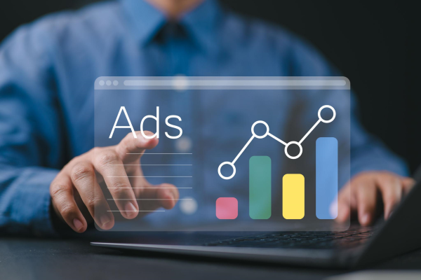 Website owner tracking ad impressions and traffic growth