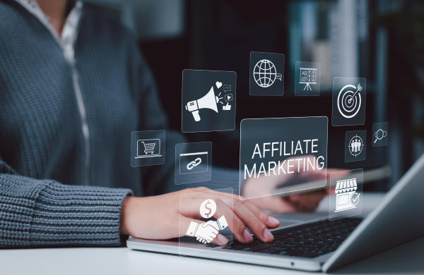 Entrepreneur learning how to sell products online through affiliate marketing