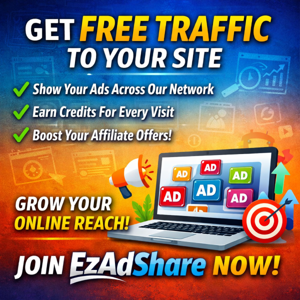EzAdShare banner ad network for affiliates